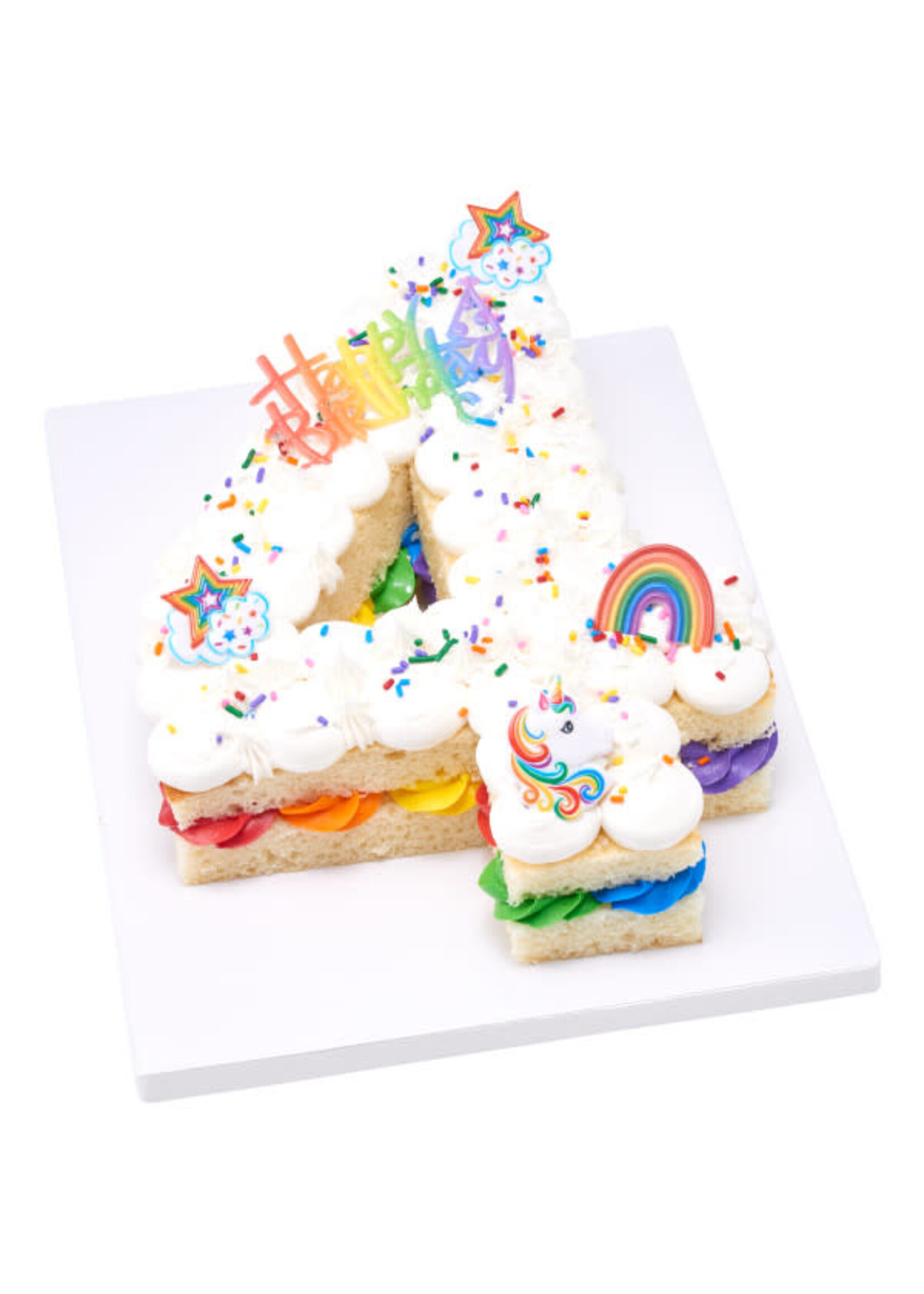 Rainbow Unicorn Assortment Cupcake Rings 3/pkt