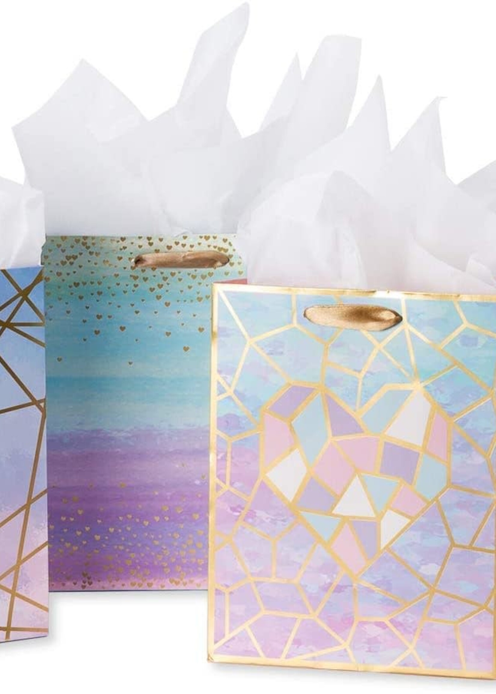 Colorful Marble Pattern Gift Bag 10" X 5" X 13"