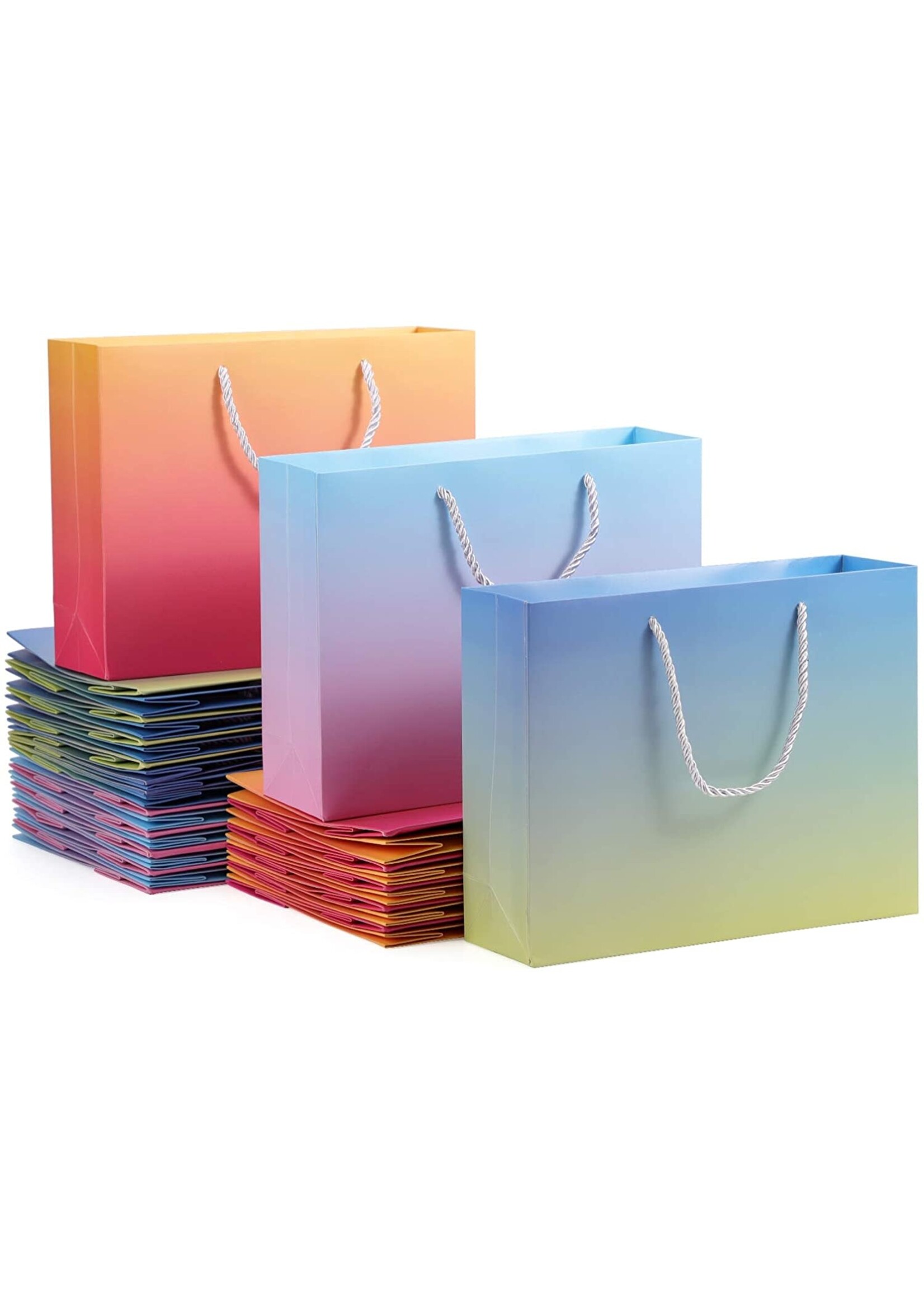 Paper Gift Bags, Medium10.6"x 3.1"x 8.3"