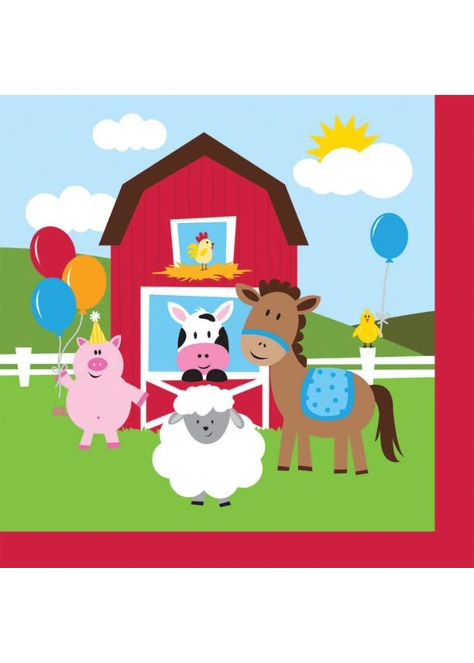 LUNCH NAPKIN 16CT  FARMHOUSE FUN