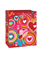 Retro Hearts Large Gift Bag
