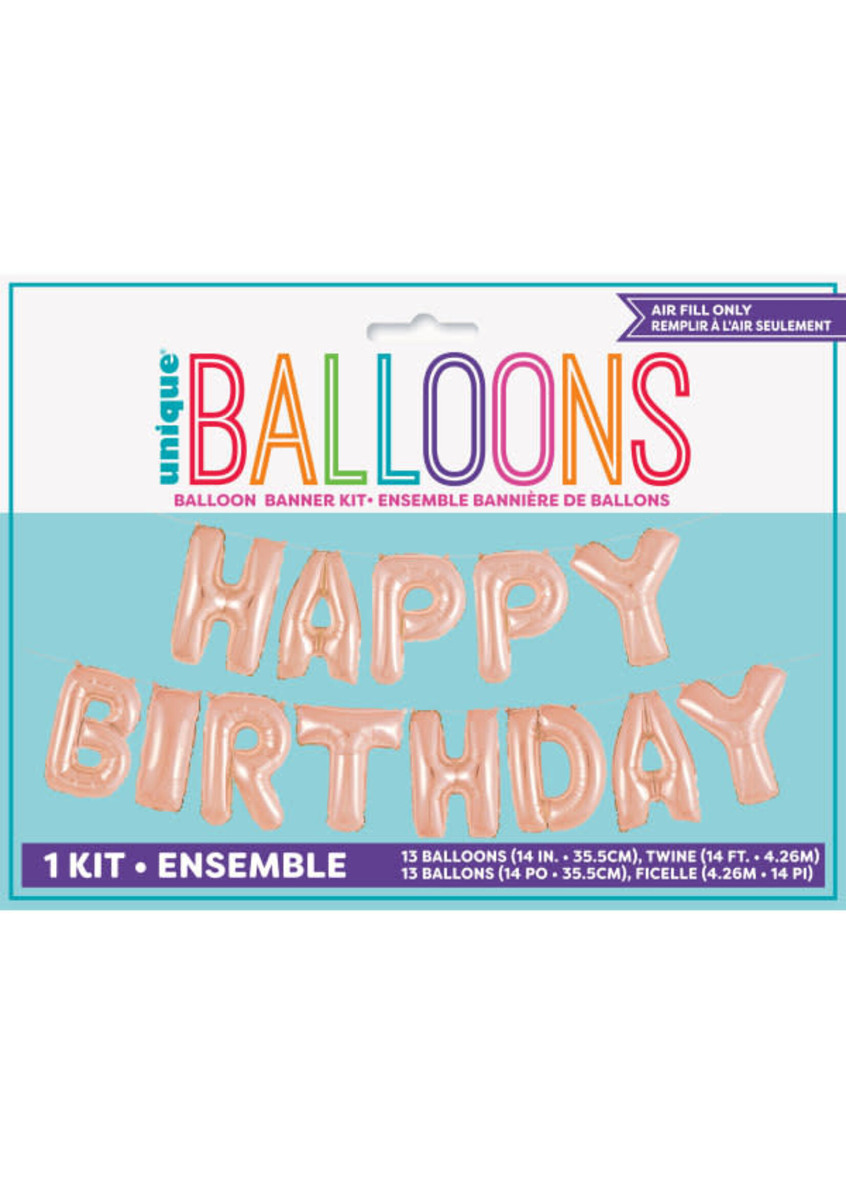 14" RSE GLD BD LTR BLN BNR KIT