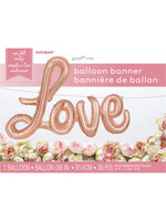 36'' RSE GLD LOVE BALLOON
