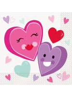 Smiling Hearts Luncheon Napkins, 16ct