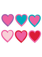 Valentine Heart Party Embellishments, 24ct