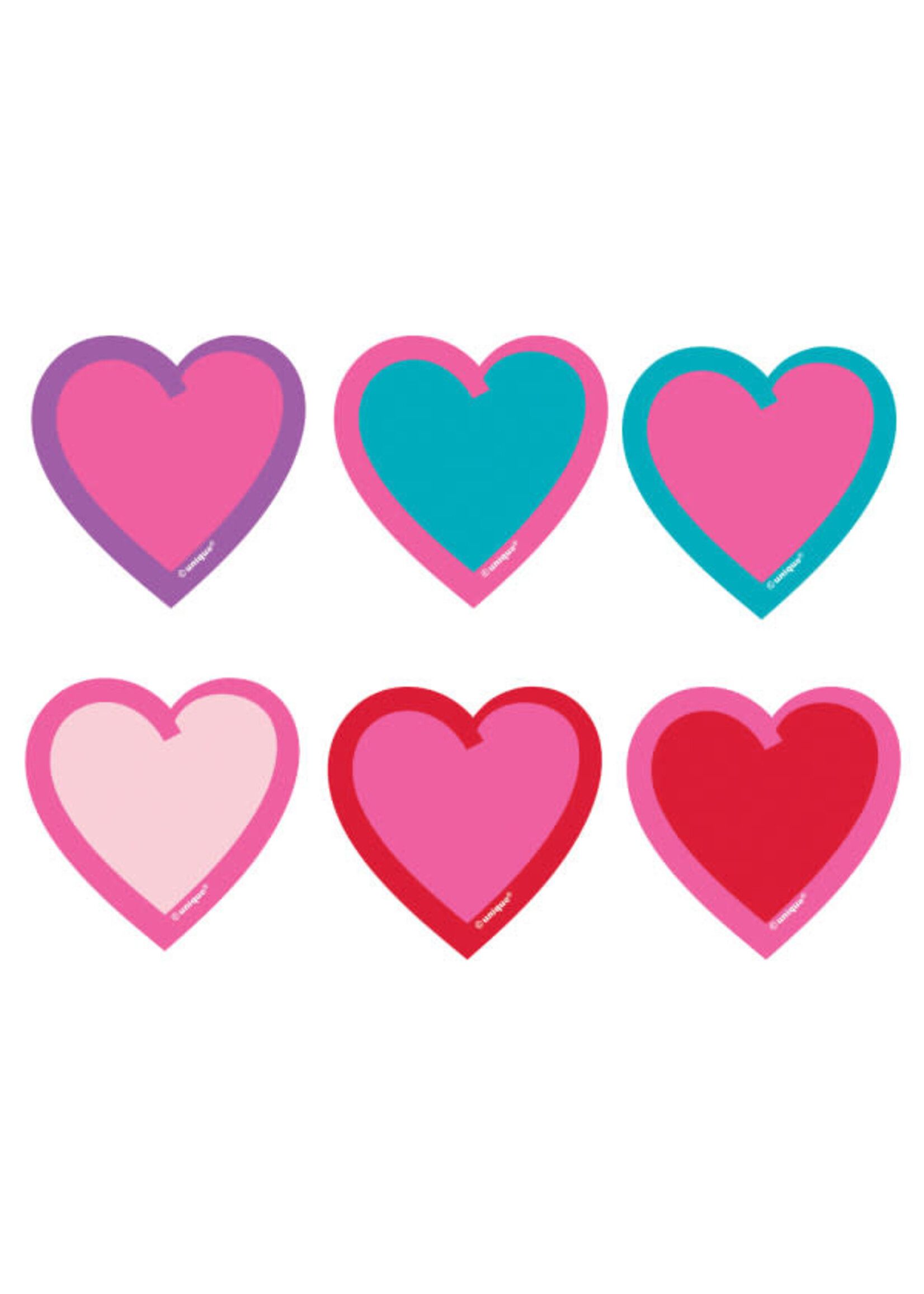 Valentine Heart Party Embellishments, 24ct