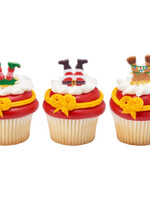 Whimsical Feet and Hats Cupcake Rings 5/pkt