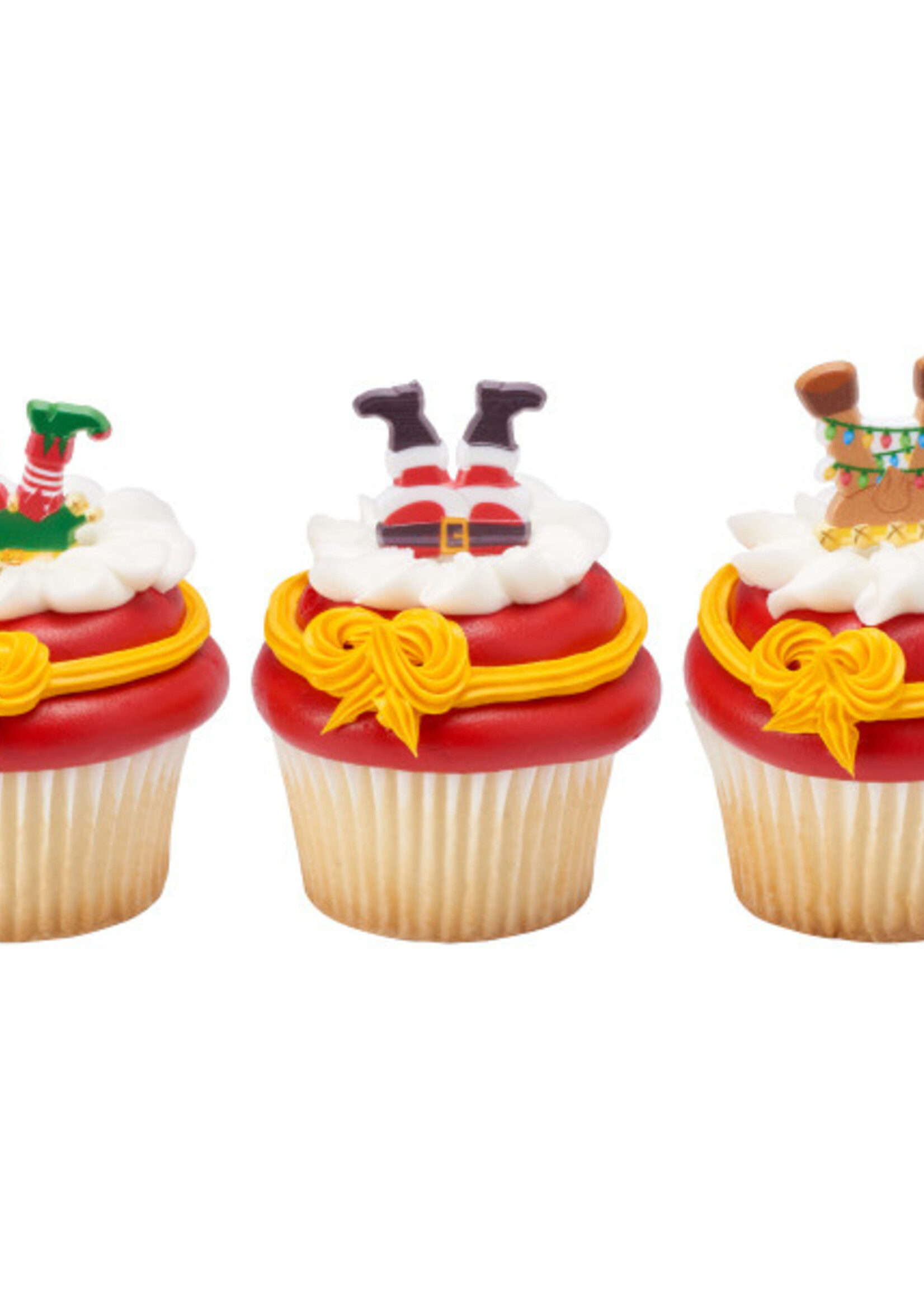 Whimsical Feet and Hats Cupcake Rings 5/pkt