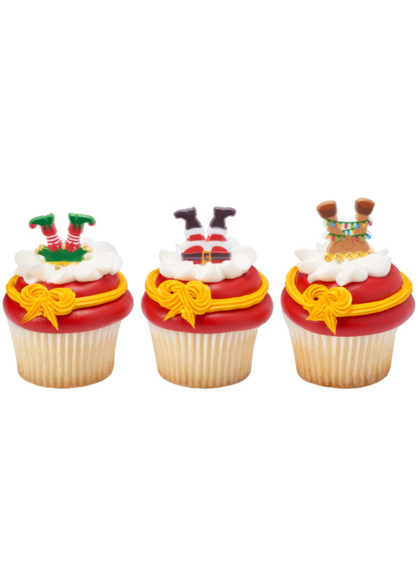 Whimsical Feet and Hats Cupcake Rings 5/pkt