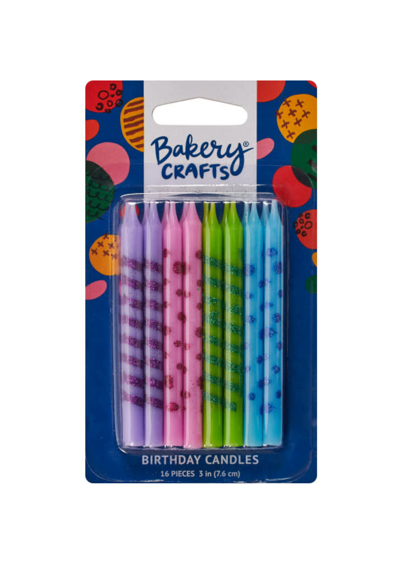 Glitter Stripes & Dots Specialty Candles