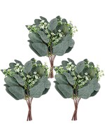 Artificial Eucalyptus Leaves Stems 7.87 x 5.91 x 0.59 inches
