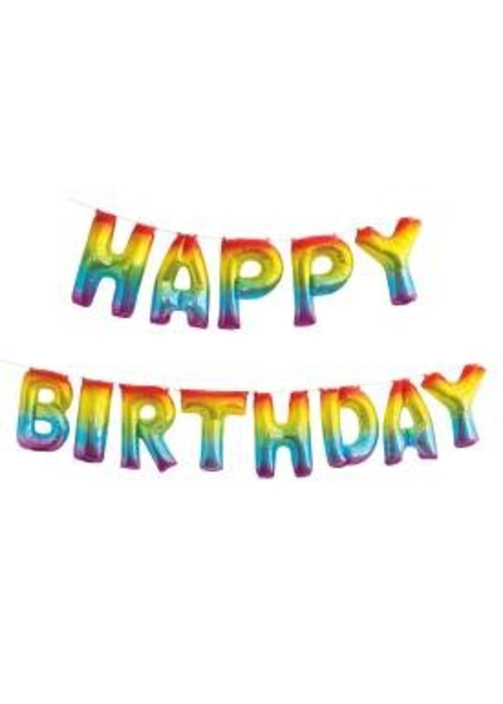 14" RNBW HB LTR BLN BNR KIT