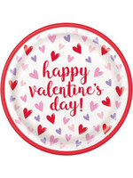 Sparkling Hearts Round 9" Dinner Plates, 8ct
