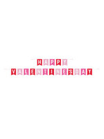 Red & Pink Happy Valentine's Day Pennant Banner, 10 ft, 2pc