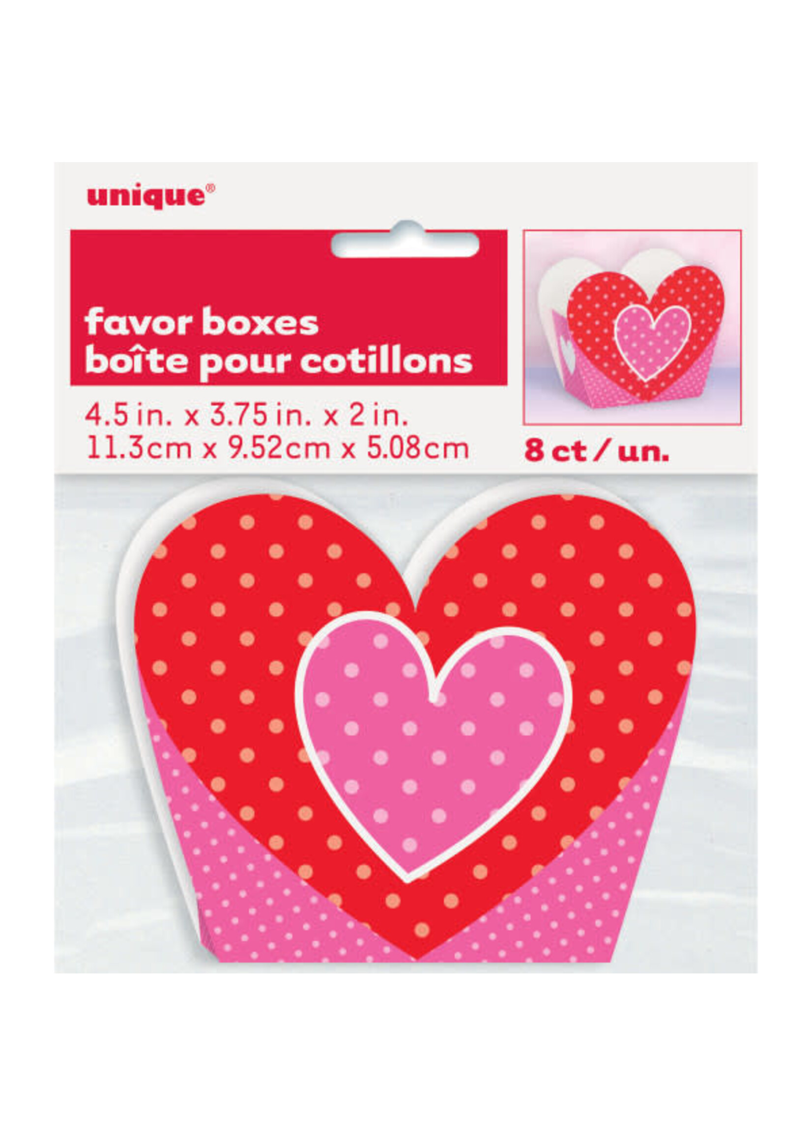 Heart Favor Boxes, 8ct