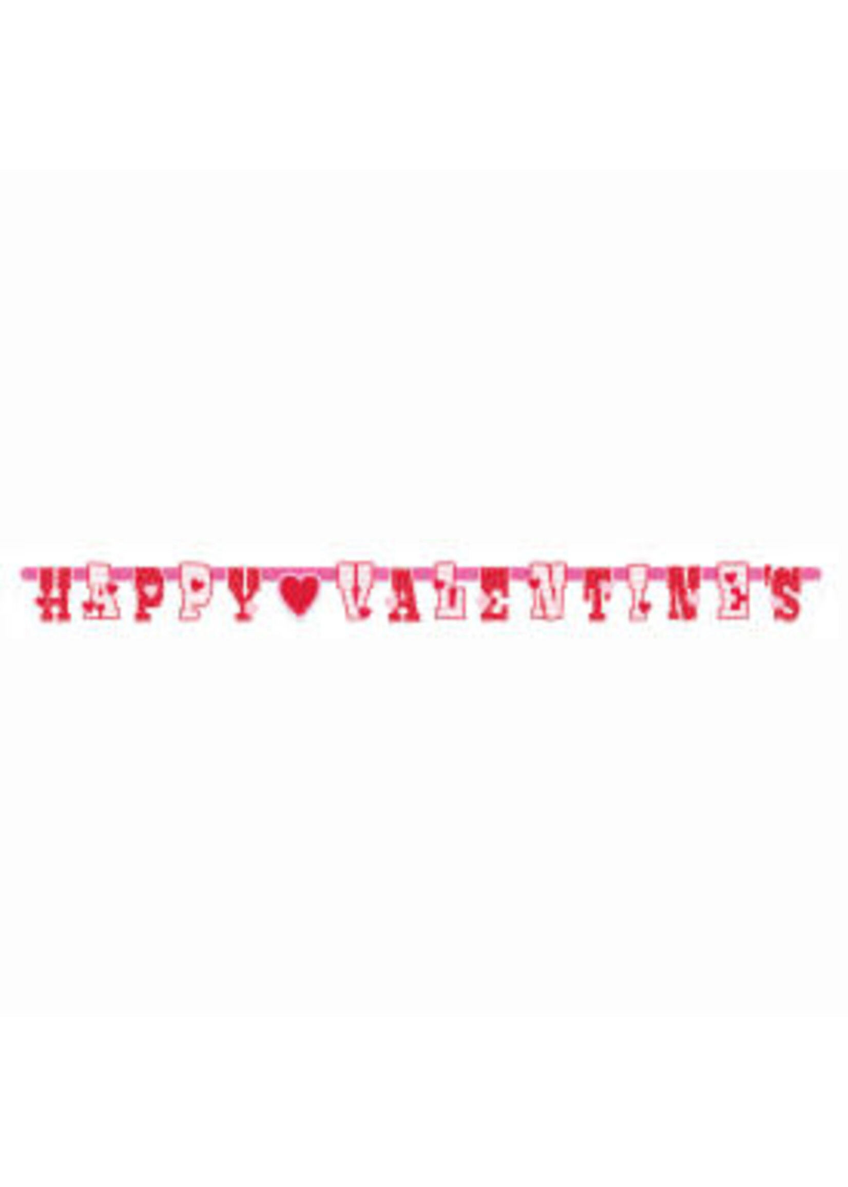 Happy Valentine Jointed Banner