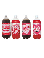 Valentines 2 Liter Bottle Labels, 4ct
