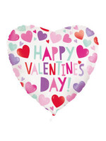 Smiling Hearts Heart Shaped Foil Balloon 18", Bulk