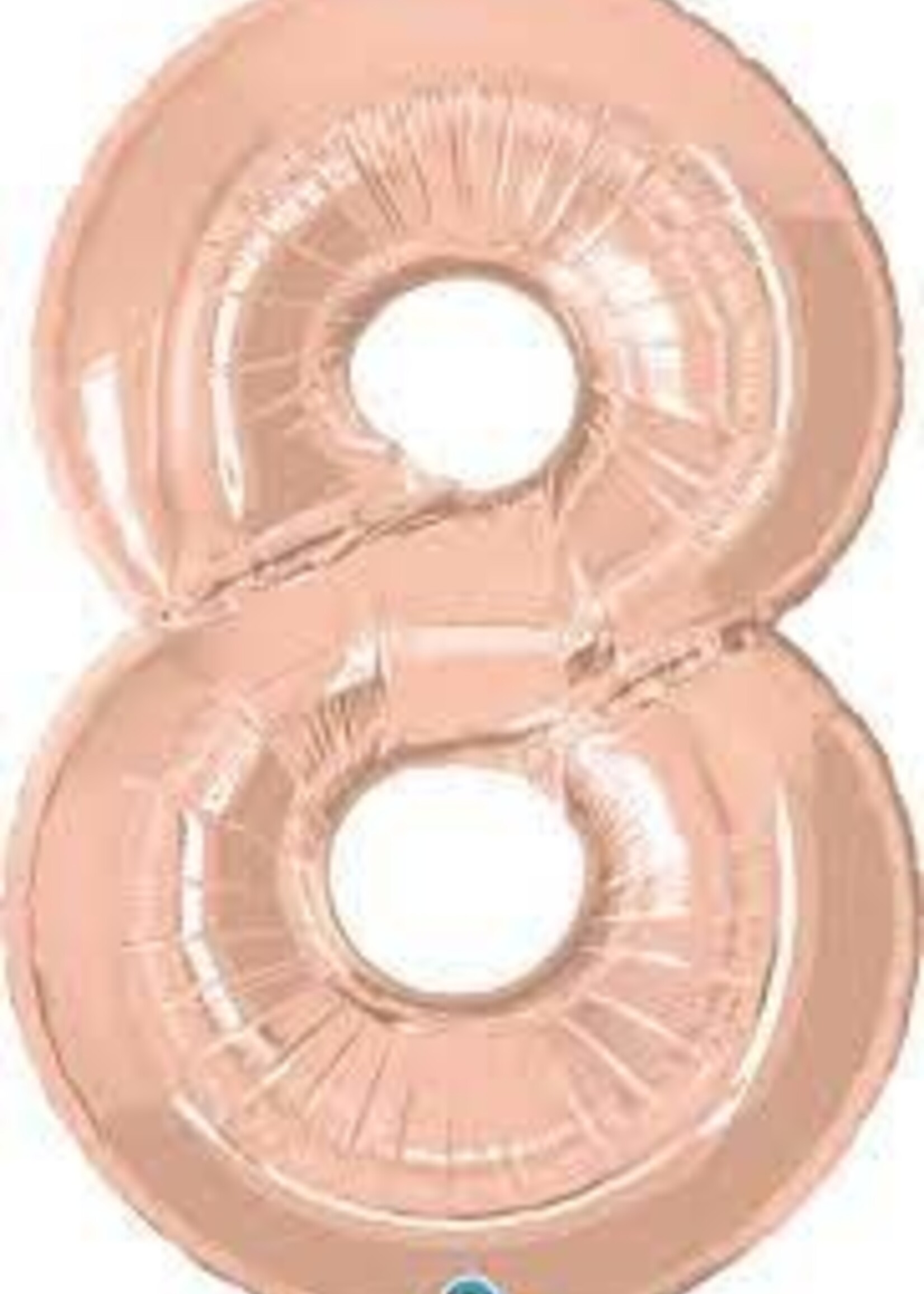 NUMBER EIGHT ROSE GOLD 34" BALLOON