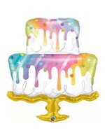 RAINBOW DRIP CAKE 39" BALLOON