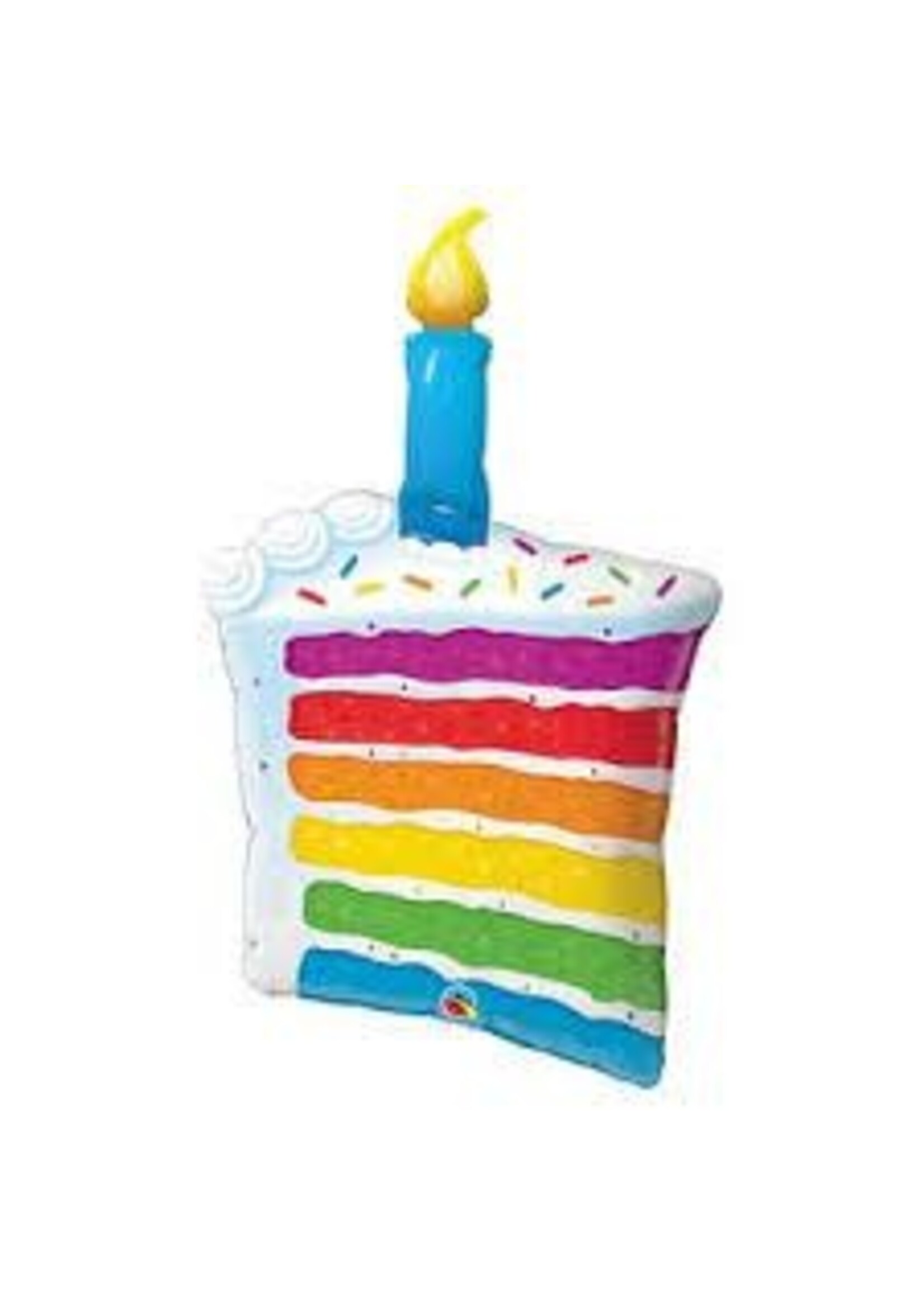 RAINBOW CAKE & CANDLE Balloon 42" BALLLOON