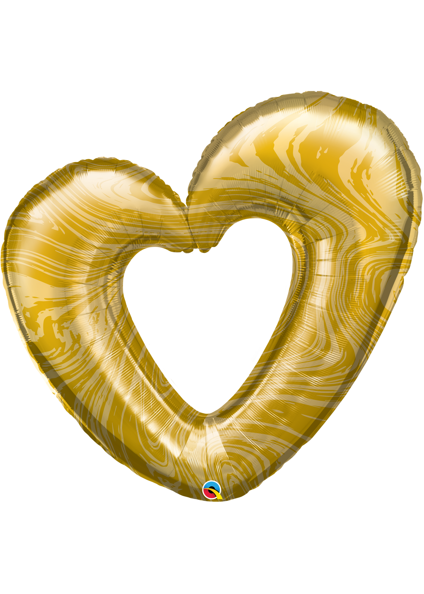 Open Marble Heart - Gold