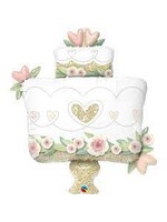 GLITTER GOLD WEDDING CAKE 41" BALLOON