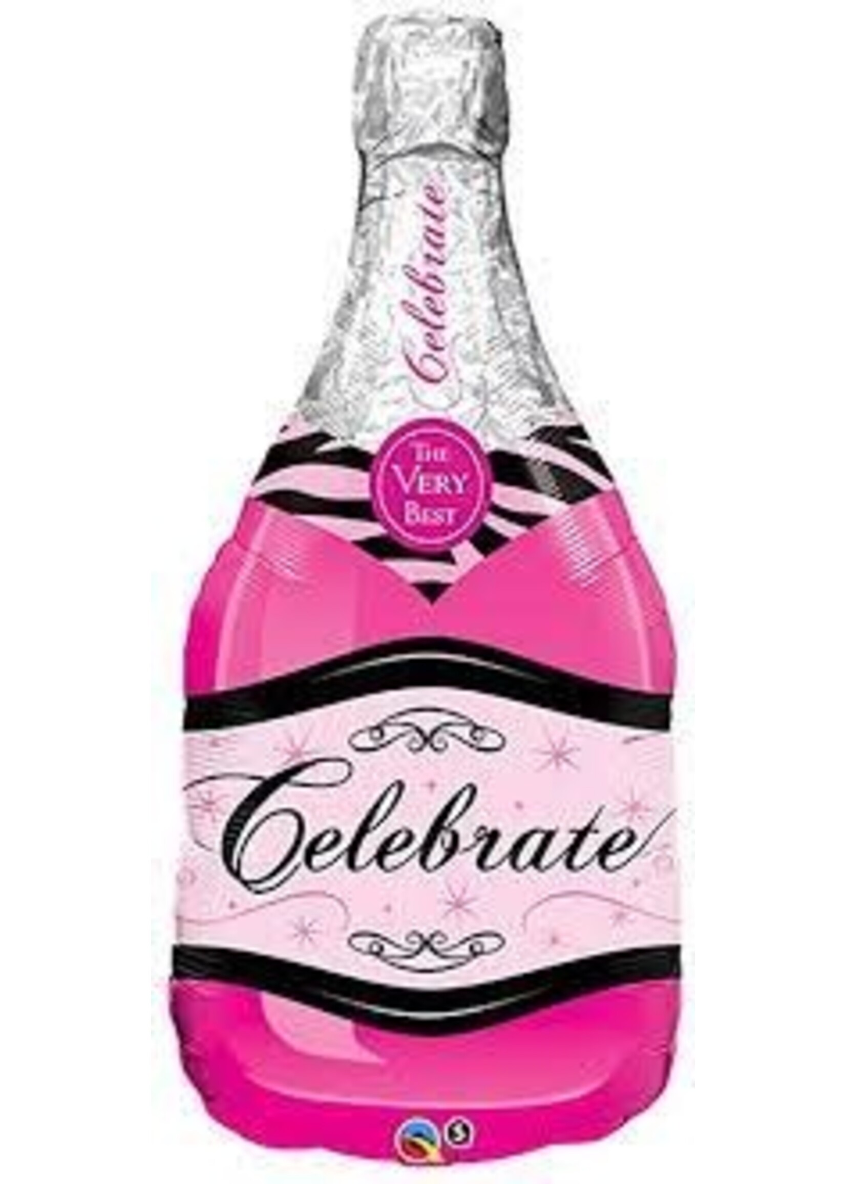 Copy of CELEBRATE PINK BUBBLY WINE 39" BALLOON