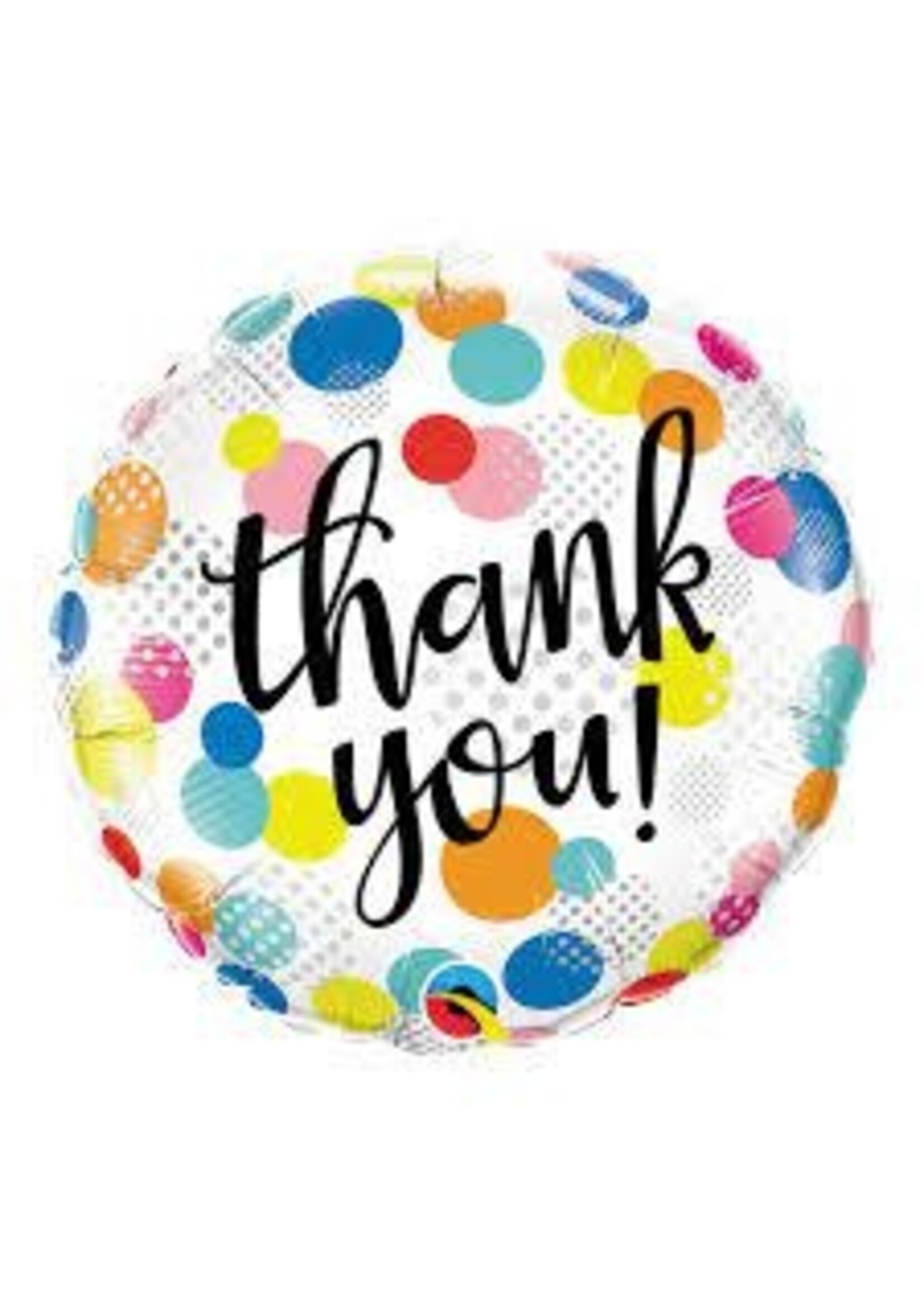 THANK YOU DOTS UPON DOTS 18" BALLOON