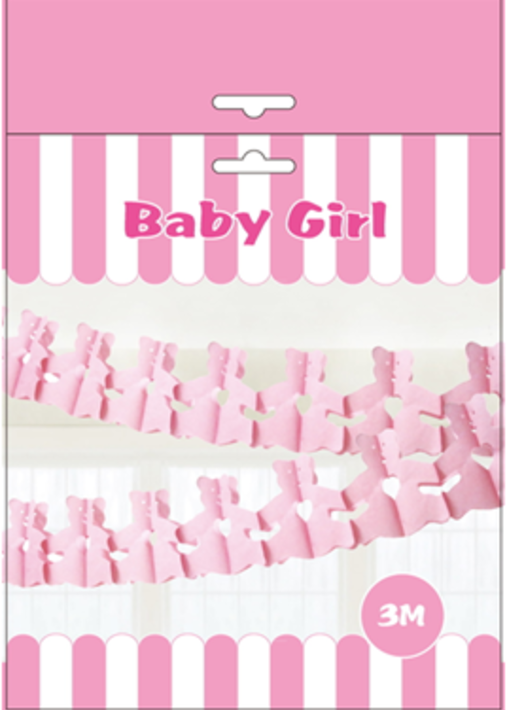 Teddy Bunting Pink