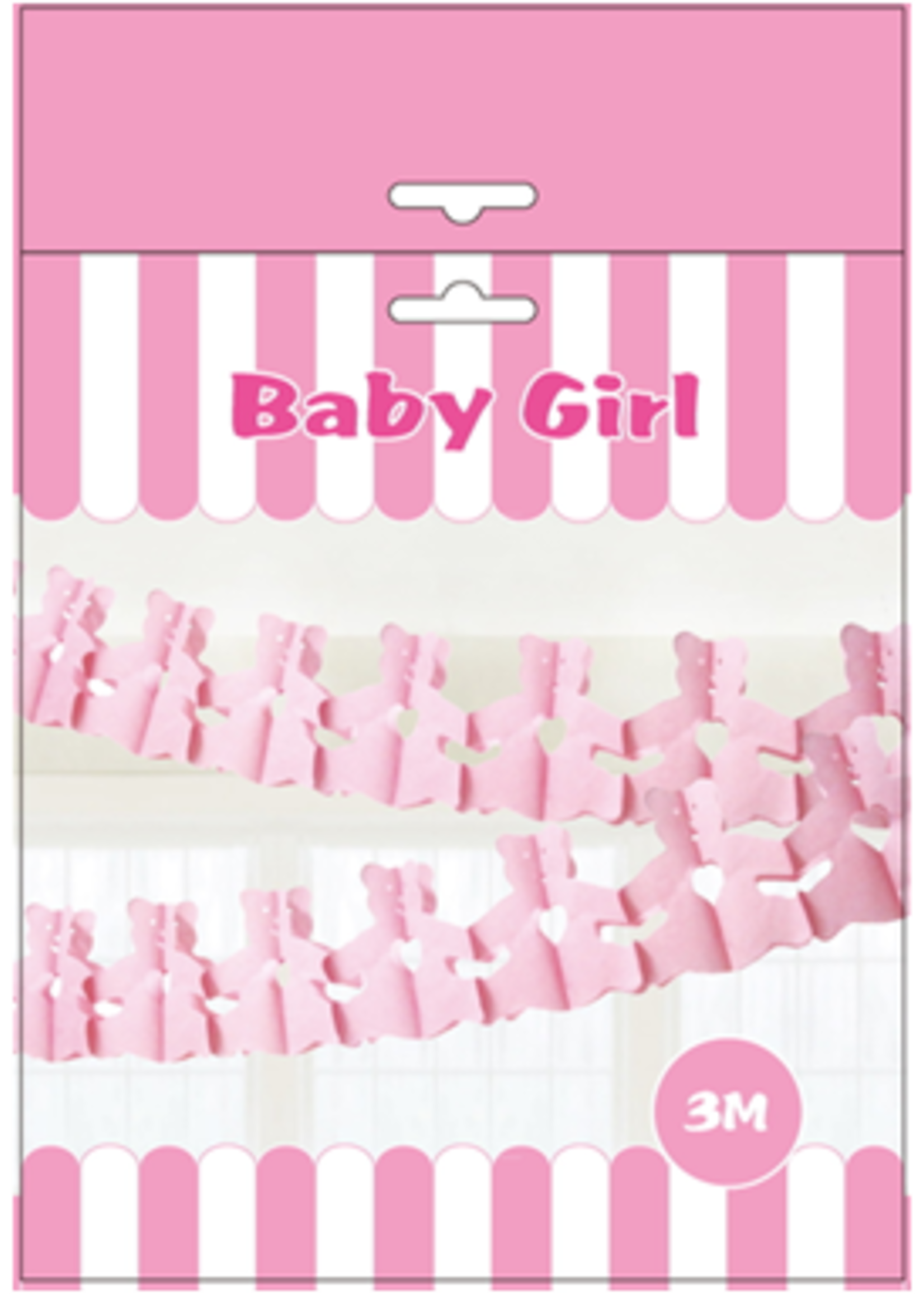 Teddy Bunting Pink