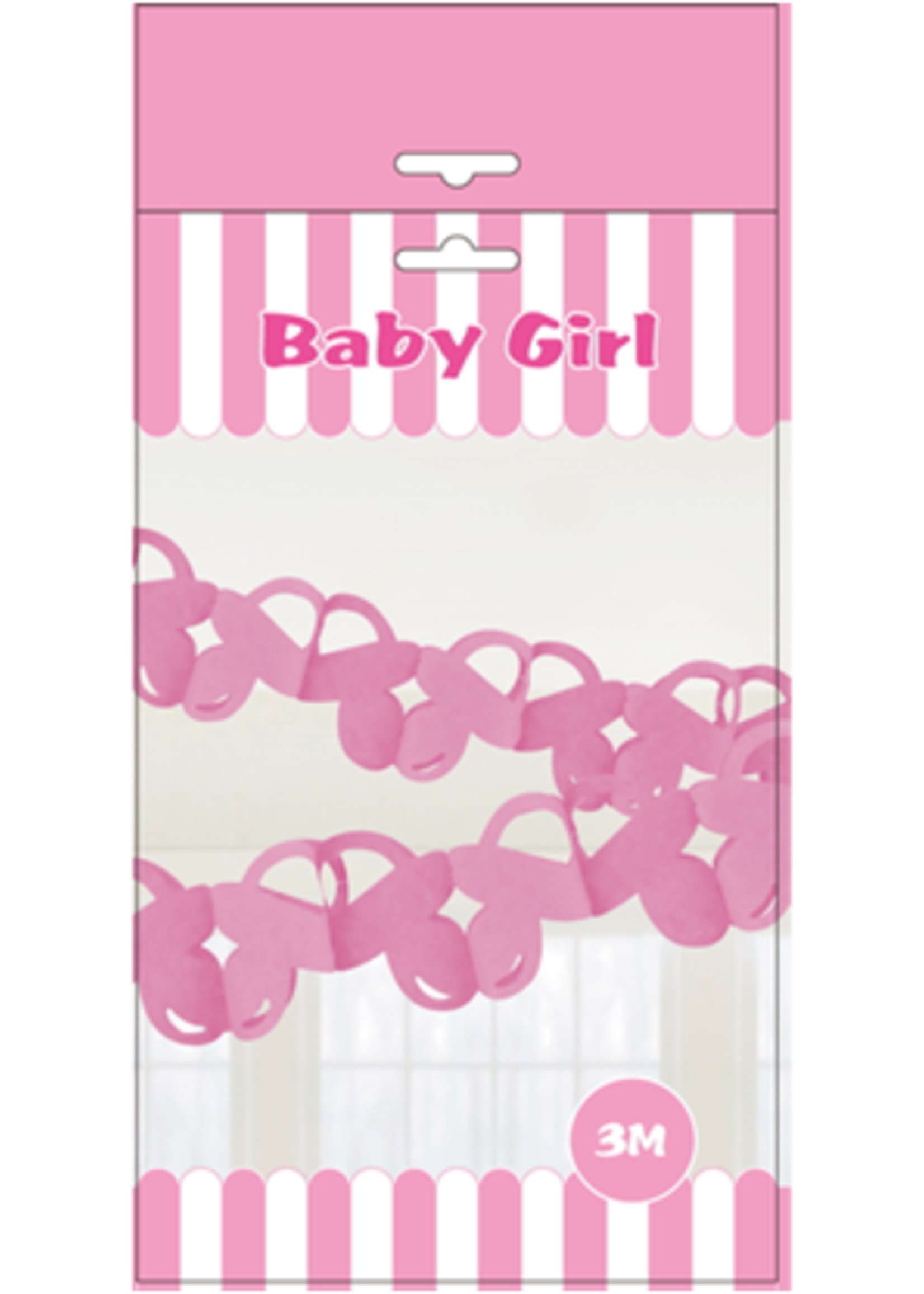 Baby Pacifier Pink Bunting
