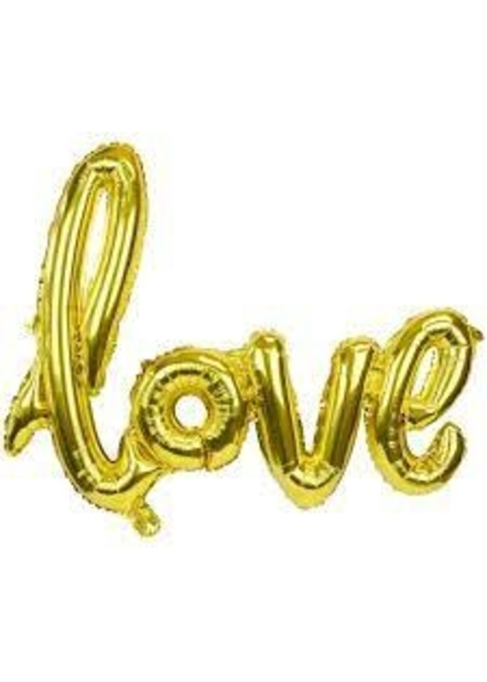 Love Script Air Filled gold