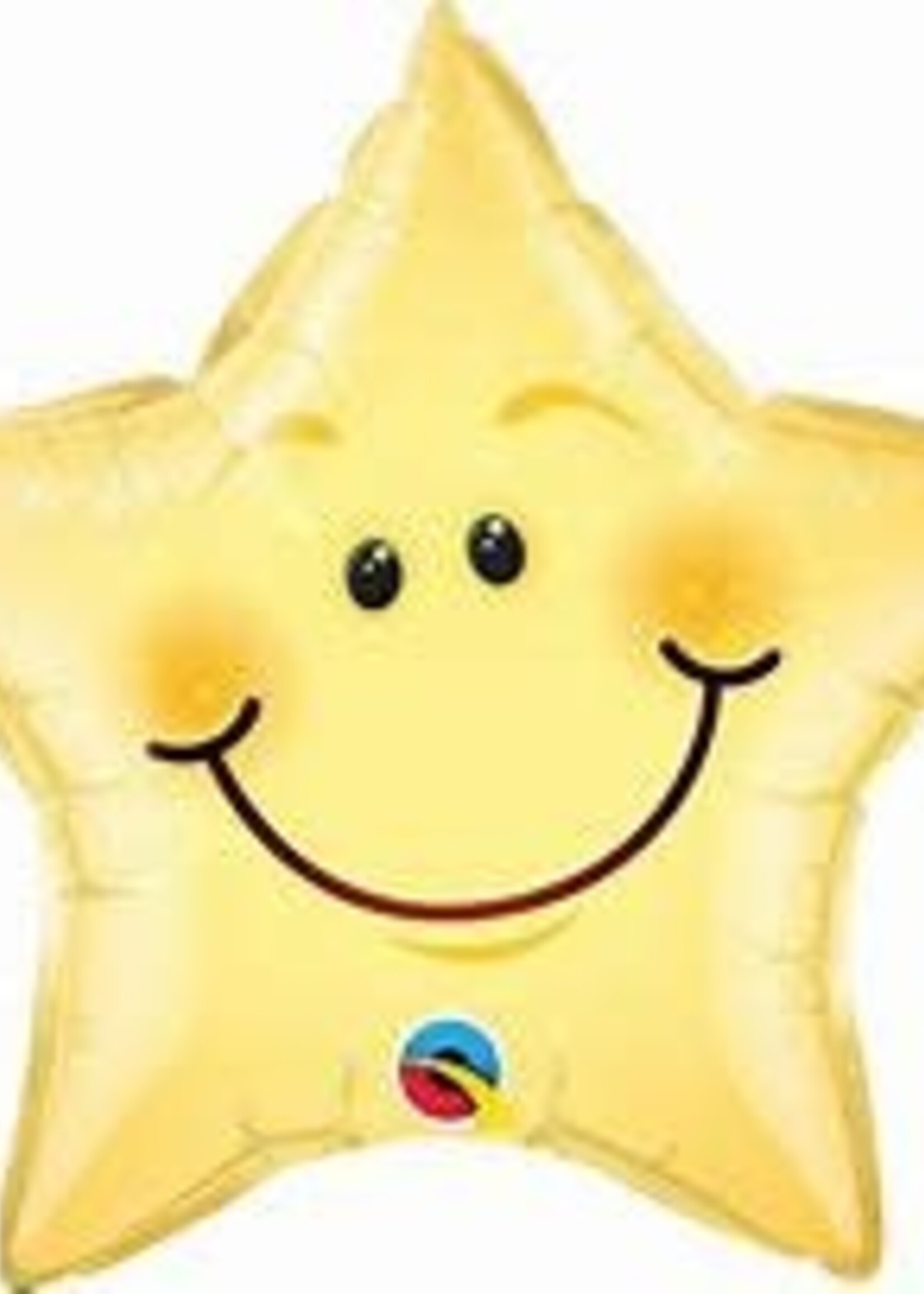 SMILEY FACE STAR 20" BALLOON