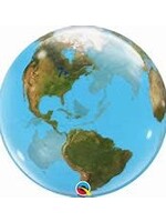 PLANET EARTH 22" BUBBLE  BALLOON