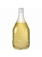 GOLDEN BUBBLY WINE BOTTLE 39" BALLOON