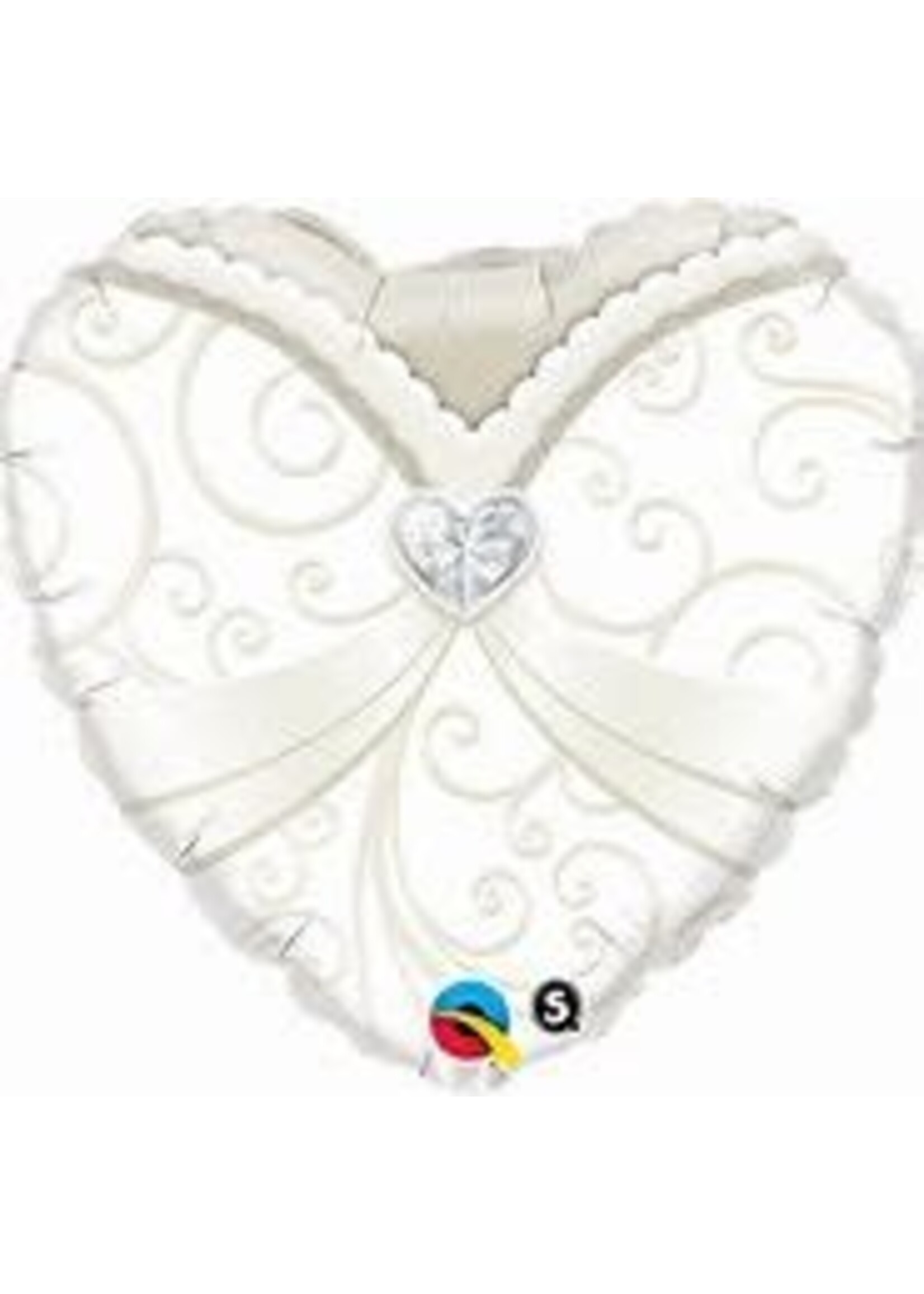 WEDDING GOWN 18" BALLOON