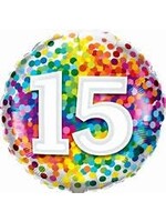 15 RAINBOW CONFETTI