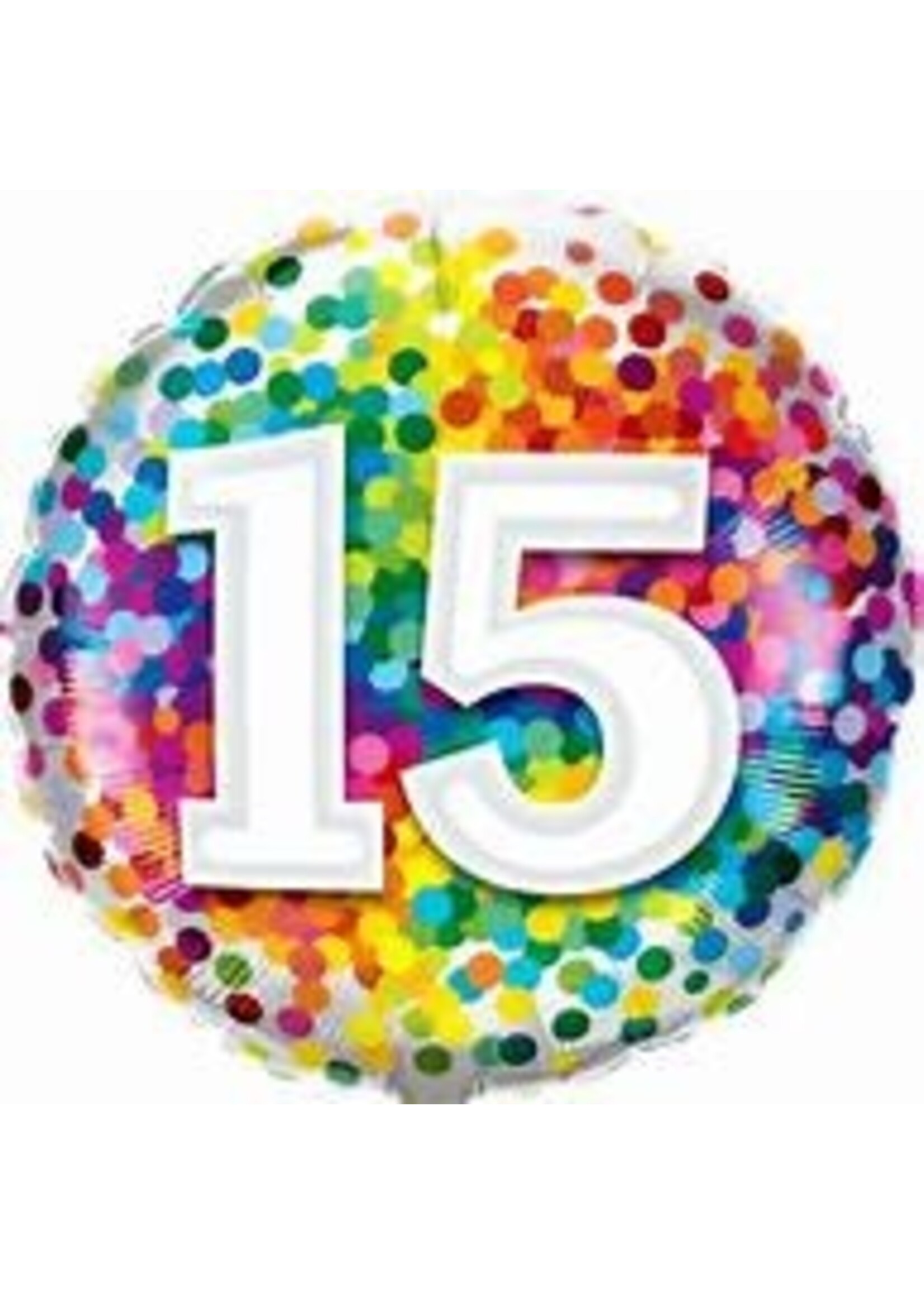 15 RAINBOW CONFETTI