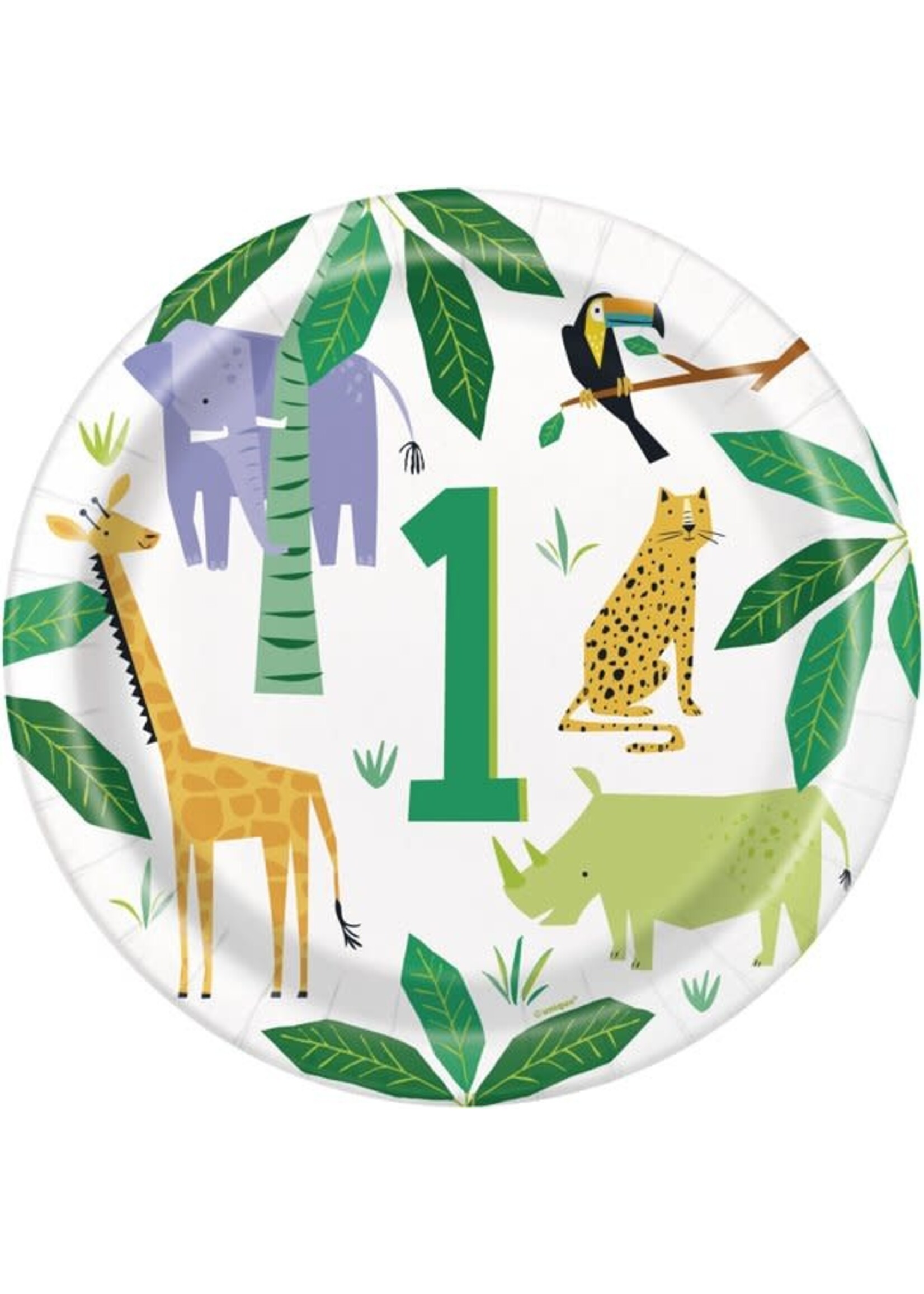 Safari 1st Birthday Paper  Plates