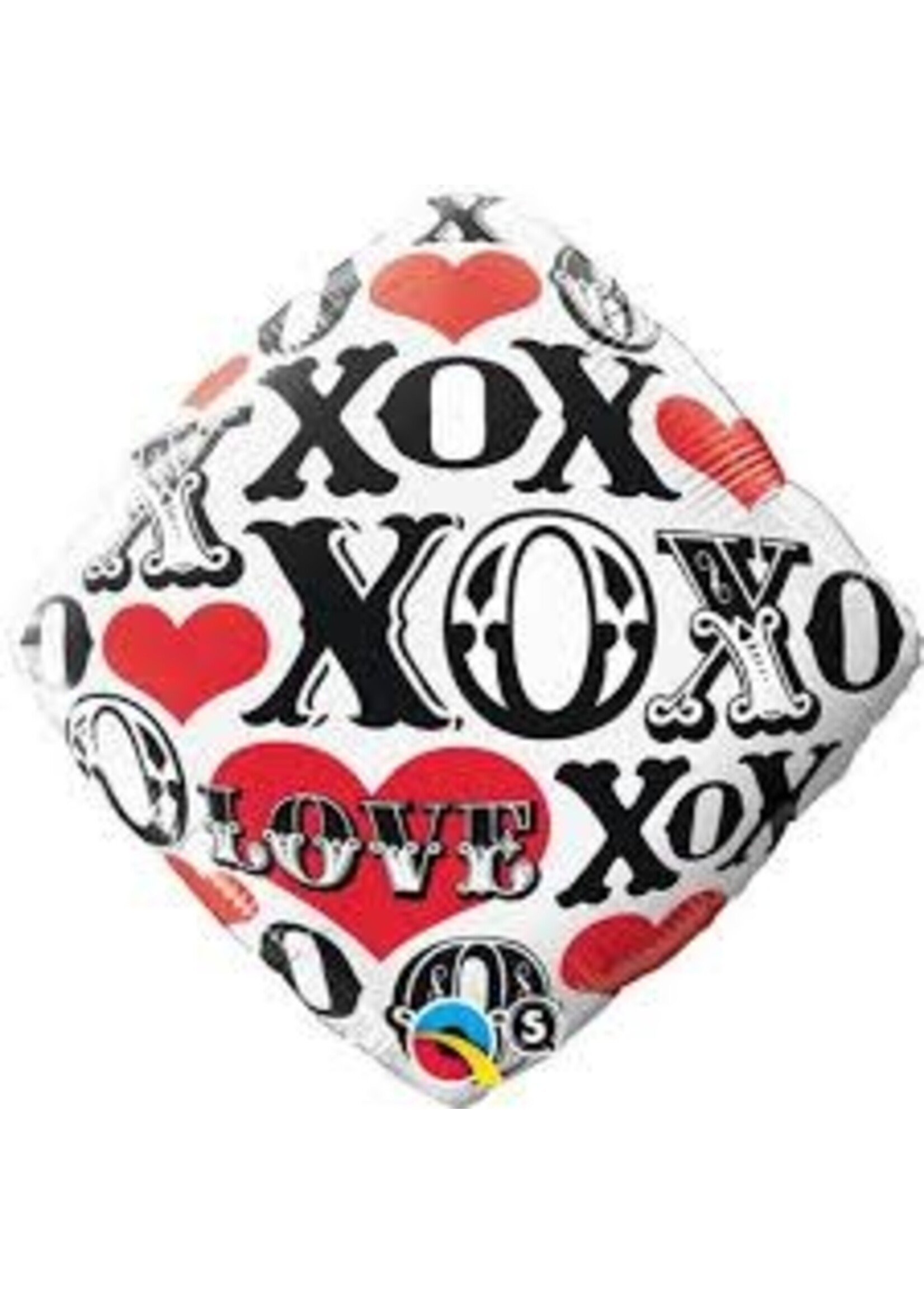 18 Inch Diamond Heart X And O