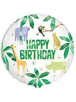 Animal Safari 18 inch foil Balloon