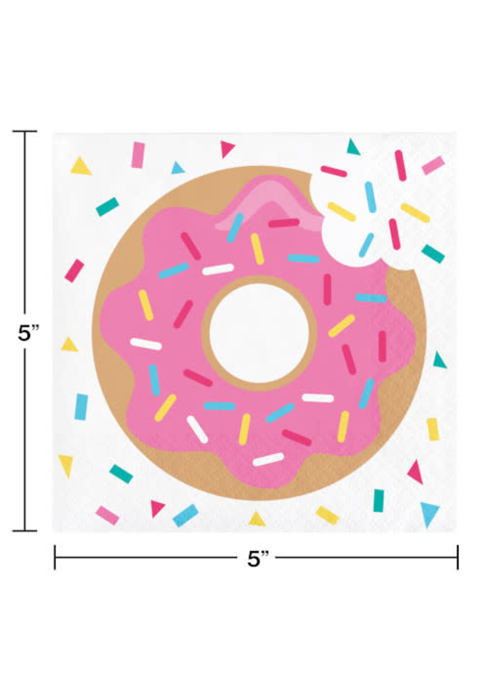 BEVERAGE NAPKIN 16CT 2P DONUT TIME