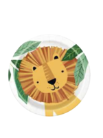 Animal Safari lion plate