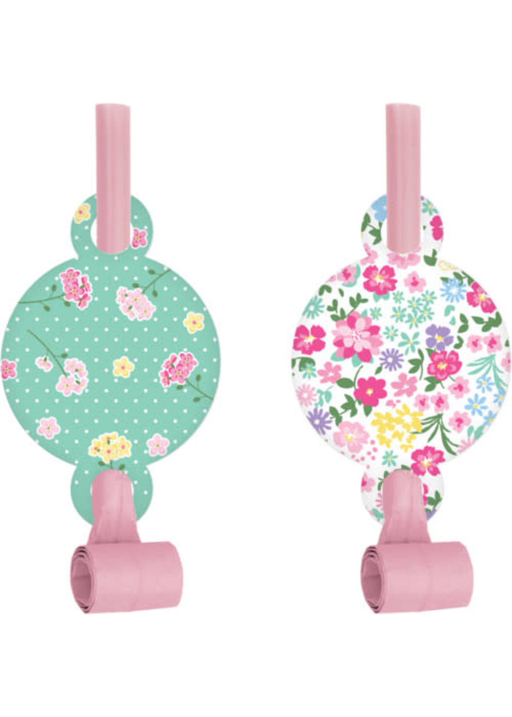 BLOW OUTS  8CT FLORAL TEA PARTY