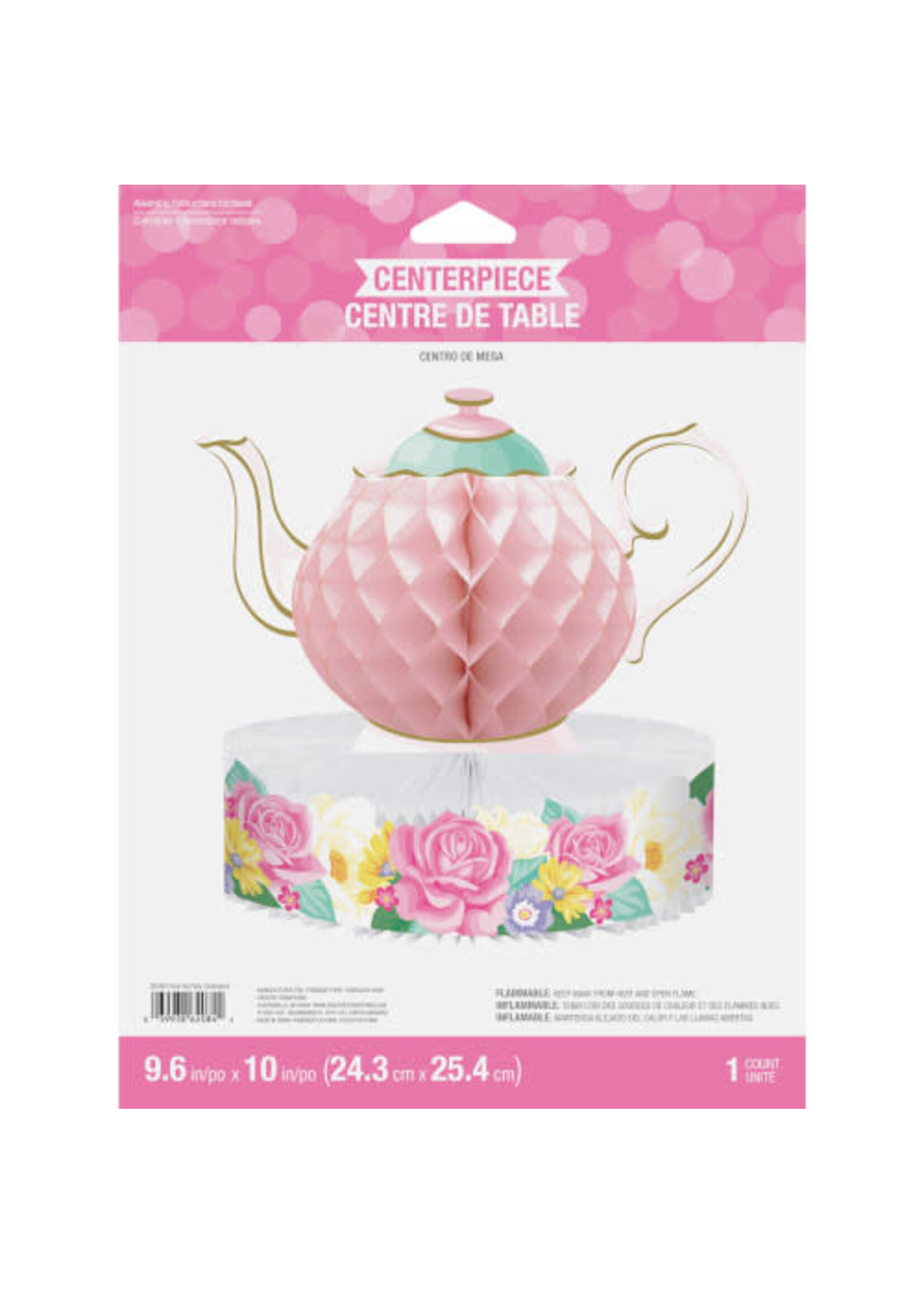 CENTERPIECE 3D 1CT FLORAL TEA PARTY