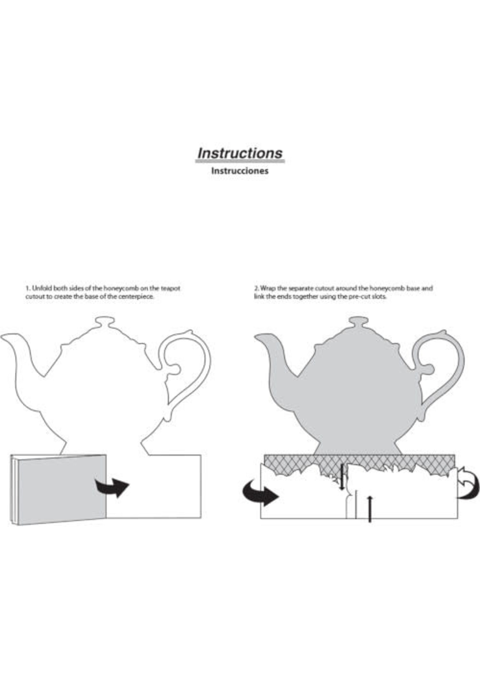 CENTERPIECE 3D 1CT FLORAL TEA PARTY