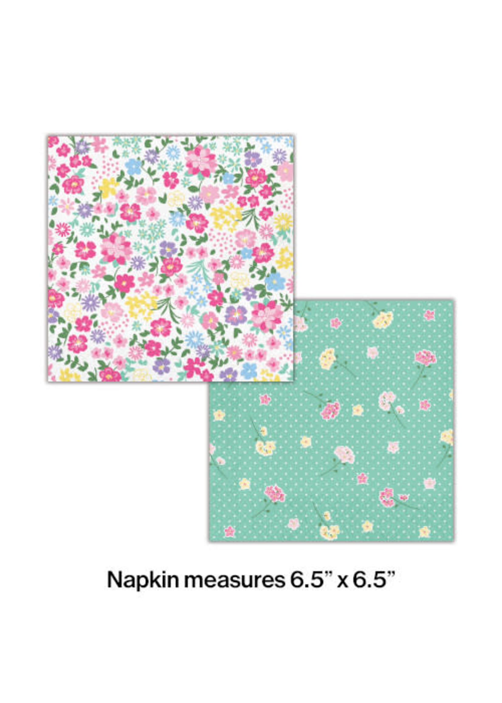LUNCH NAPKINS 16CT FLORAL TEA PARTY