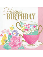 LUNCH NAPKINS 16CT FLORAL TEA PARTY