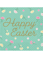 LUNCH NAPKINS 16CT FLORAL TEA PARTY EASTER